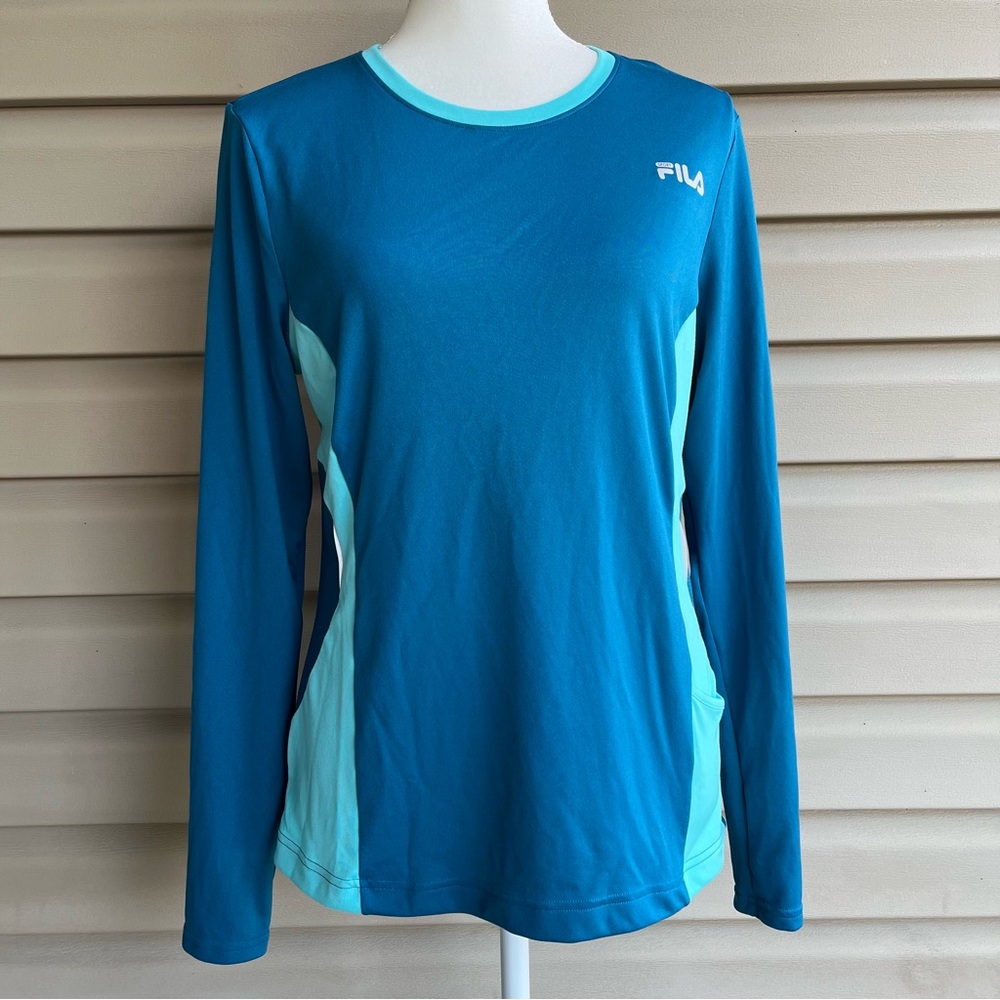 •FILA• Lightweight Performance Wicking Running Shirt - Size Large